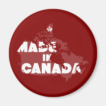 Made In Canada Fridge Magnet