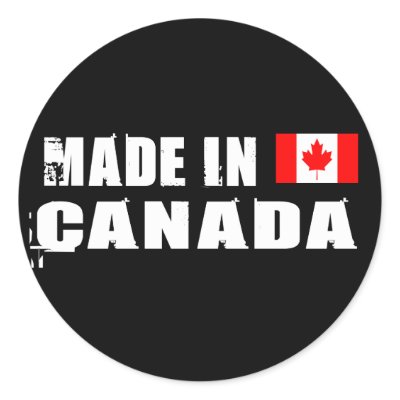 Made in Canada Round Sticker by repofcountries