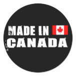 Made in Canada Round Sticker