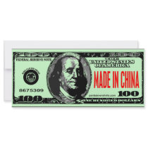 MADE IN CHINA RACK CARD