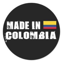 Made in Colombia Round Sticker
