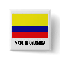Made in Colombia square button