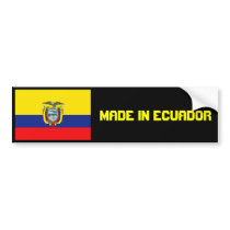 MADE IN ECUADOR bumper sticker bumper stickers