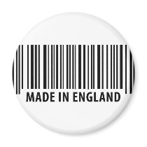 made in england bar code barcode magnets by Tomaniac made in england bar code barcode magnets