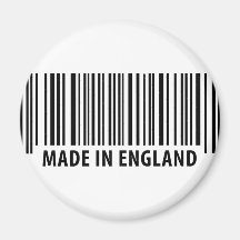 made in england bar code barcode magnet