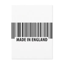 made in england bar code barcode postcards by Tomaniac made in england bar code barcode postcards
