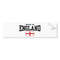 Made In England Bumper Sticker