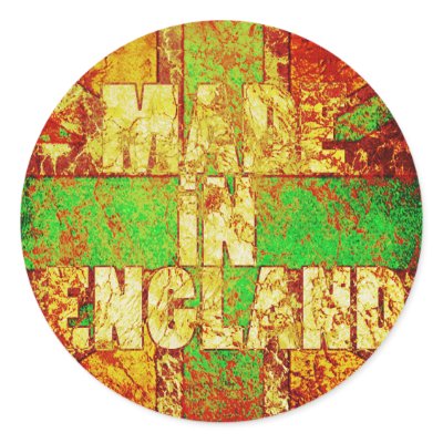 Made in England Round Sticker by GenderTrends