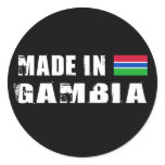 Made in Gambia Round Sticker
