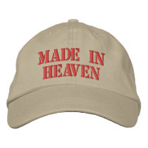 Made in Heaven embroidered hats