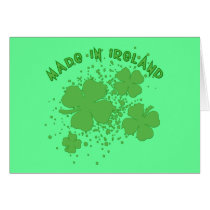 Made In Ireland with Shamrocks Products cards