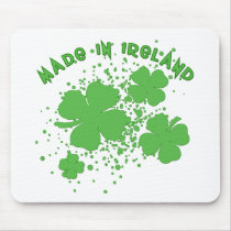 Made In Ireland with Shamrocks Products mousepads