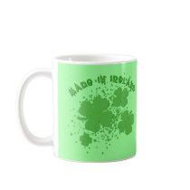 Made In Ireland with Shamrocks Products mugs