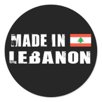 Made in Lebanon Round Stickers