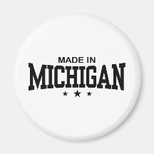 Made In Michigan Fridge Magnet