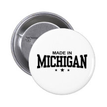 Made In Michigan Pinback Button