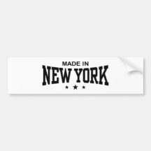 Made in New York Bumper Sticker