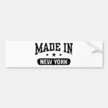 Made in New York Bumper Sticker