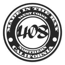 Made in the 408 sticker
