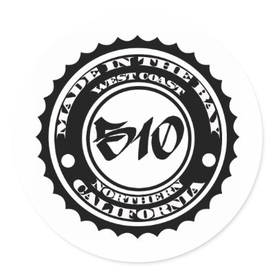 Made in the 510 round sticker