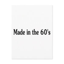 Made In The 60's postcards by TeeZazzle Made In The 60's postcards