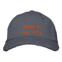 Made In the 80's embroidered hats