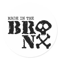 Made In The Bronx Round Sticker