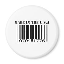 Made in the U.S.A barcode magnets