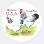 Made In The USA:  Columbian Rocks Round Stickers