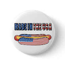 Made in the USA hotdog buttons