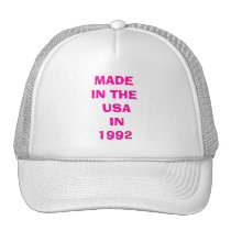 MADE IN THE USA IN 1992 MESH HATS