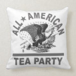 Made in the USA Tea Party Patriotic Throw Pillow