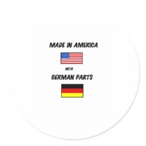 MADE IN USA WITH GERMAN PARTS stickers by edissler MADE IN USA WITH GERMAN PARTS stickers