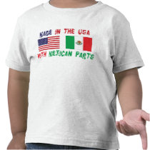 Made In USA With Mexican Parts Toddler T-Shirt t-shirts