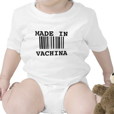 &quot;Made in VACHINA&quot; Baby Bodysuits