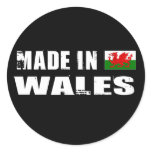 Made in Wales Round Stickers