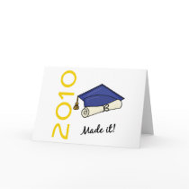 Made It Graduation Cap and Diploma cards