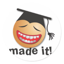made it graduation stickers