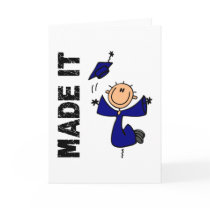 MADE IT Stick Figure Graduation cards