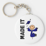 MADE IT Stick Figure Graduation Key Chains