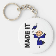 MADE IT Stick Figure Graduation Key Chains