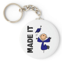 MADE IT Stick Figure Graduation Key Chains