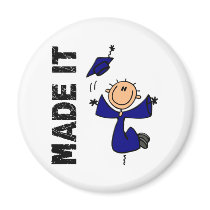 MADE IT Stick Figure Graduation Magnets