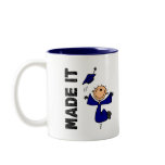 MADE IT Stick Figure Graduation Mug