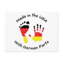 Made With German Parts postcards by Oktoberfest_TShirts Made With German Parts postcards