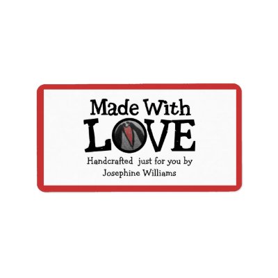 Made with Love - Handmade Gift Love Heart Made With Hands. Made with Love - Handmade Gift