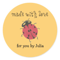 "Made With Love" label stickers