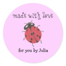 "Made With Love" label stickers