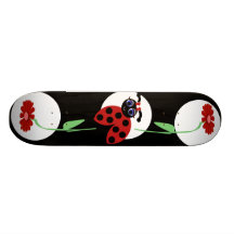 Madeleine Toon LadyBug w Flowers Skateboard