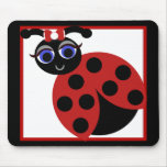 Madeleine Toon LadyBug with Bow Mousepad mousepads